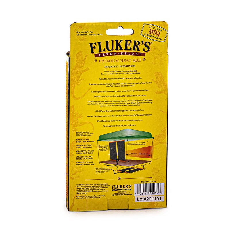 Fluker's Premium Heat Mat for All Reptiles and Amphibians, Mini 4"x5" - Image 3
